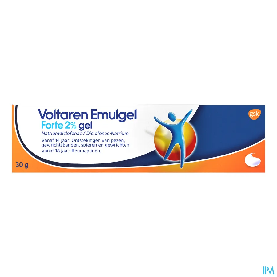 packshot van Voltaren Emulgel Forte 2% 30g