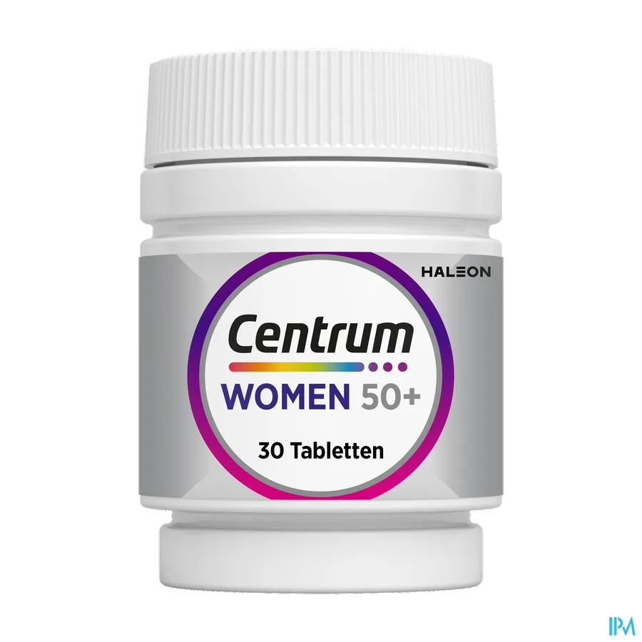 productshot van Centrum Women 50+ met 13 Vitamines en 10 Mineralen 30 Tabletten
