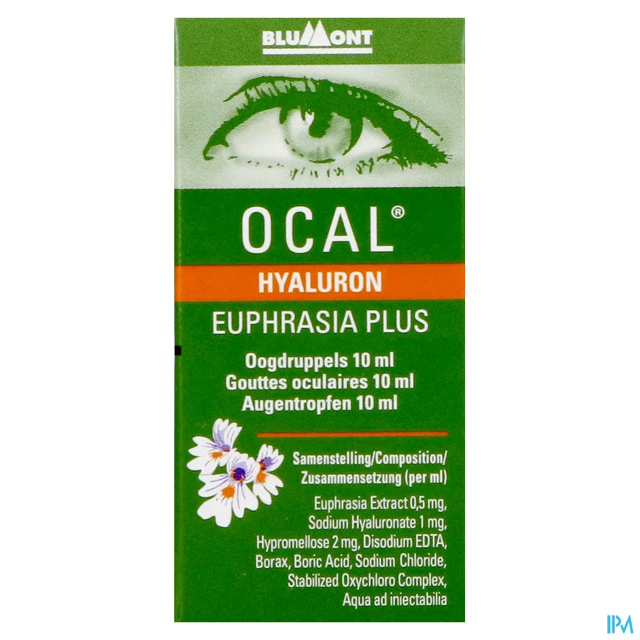 packshot van Ocal Hyaluron Euphrasia Plus 10ml 10 ml