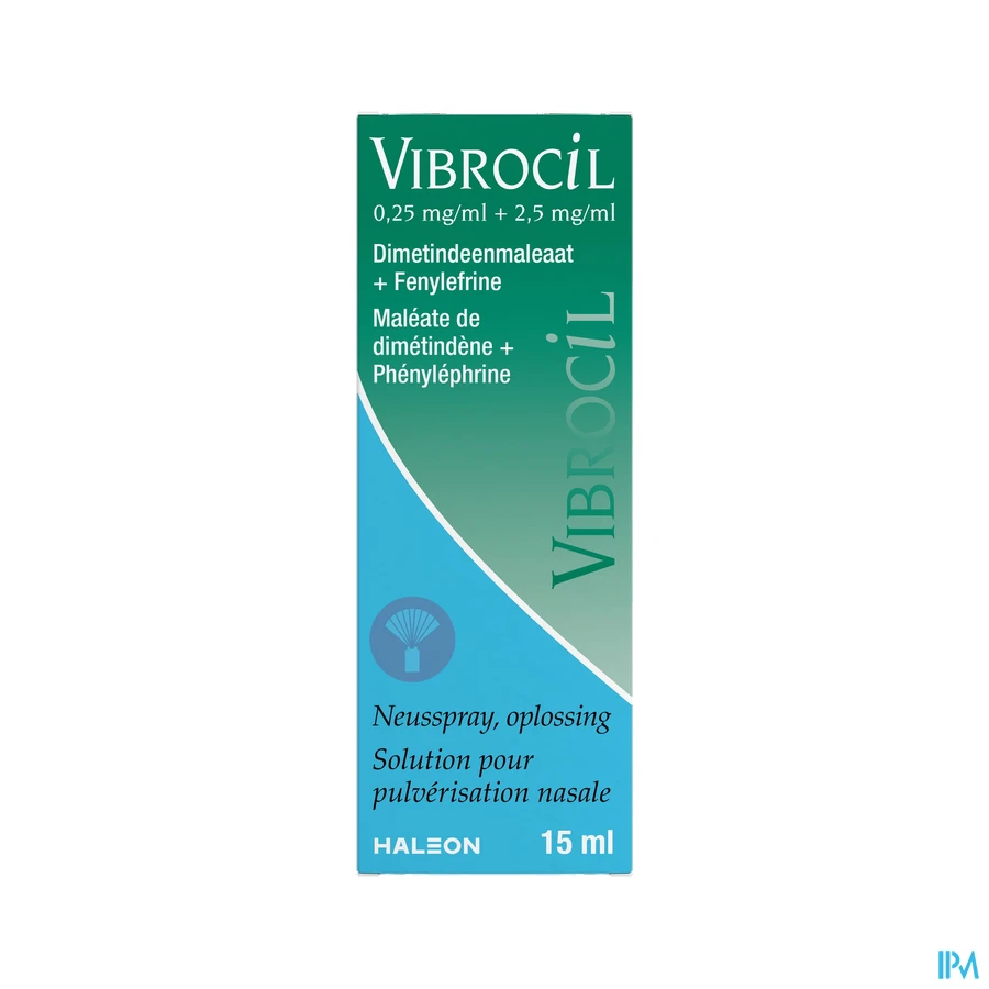 packshot van Vibrocil Neusspray bij Rhinitis 15 ml