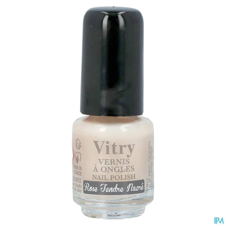 packshot van Vitry Nagellak 12 Rose Tendre Nacré 4 ml