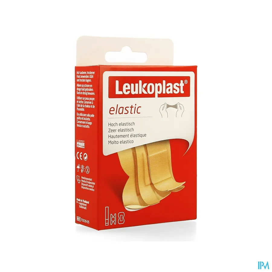 packshot van Leukoplast Elastic Assortiment Vingerpleisterset 3 Maten 20 stuks