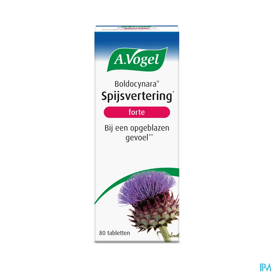 packshot van A. Vogel Boldocynara Forte Spijsvertering 80 tabletten