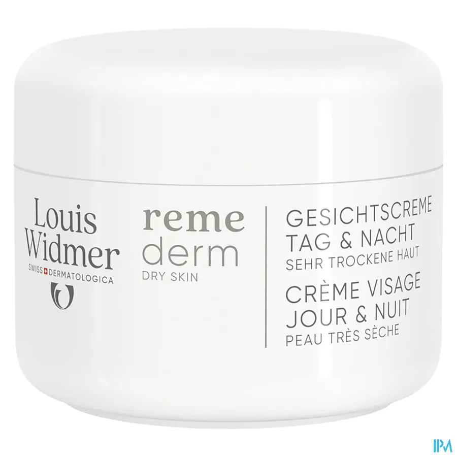 productshot van Louis Widmer Remederm Dry Skin Gezichtscrème Dag & Nacht 50 ml - met parfum