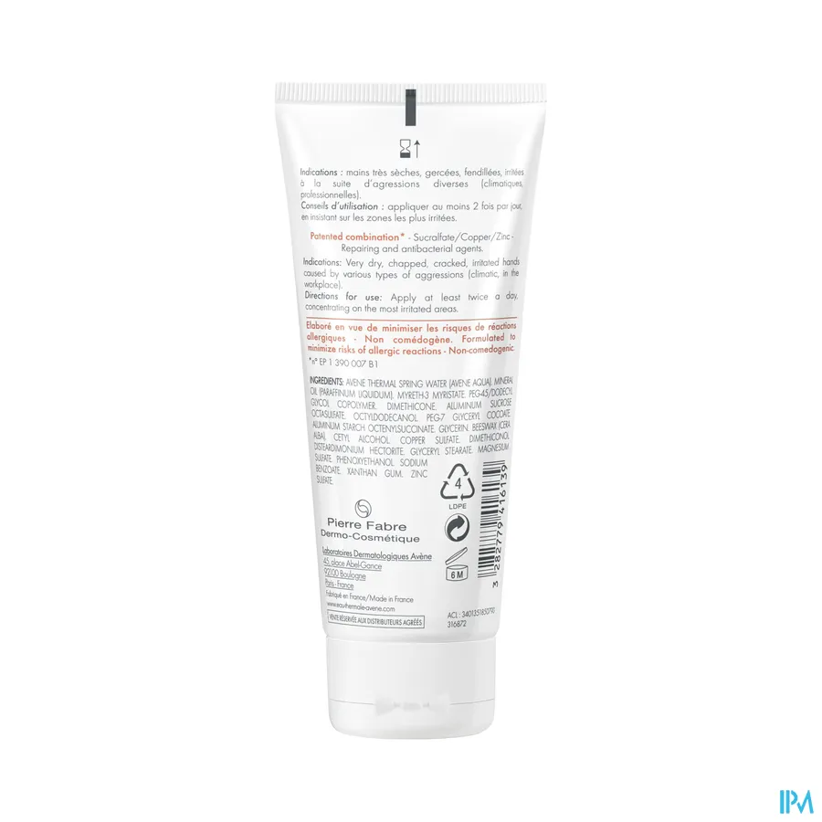 productshot van Avène Cicalfate Handcrème 100 ml