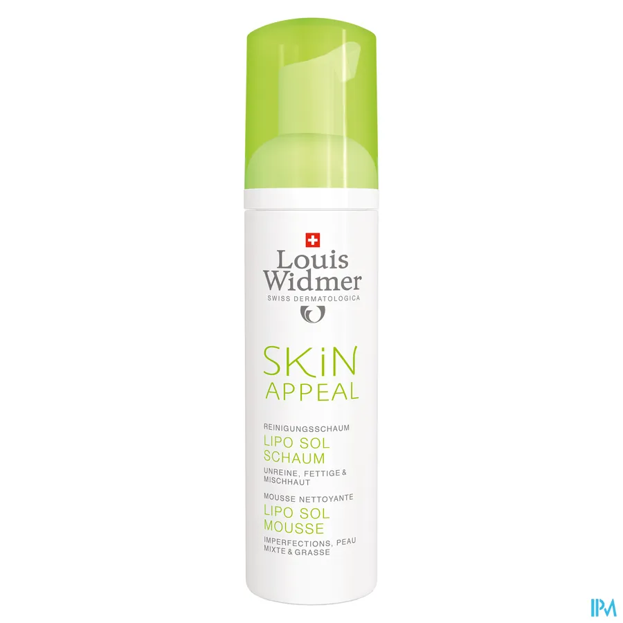 productshot van Louis Widmer Skin Appeal Lipo Sol Mousse zonder parfum 150ml