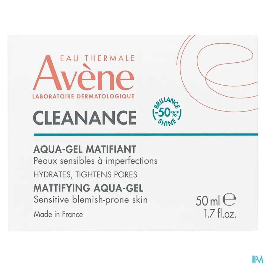 packshot van Avène Cleanance Matterende Aqua-Gel 50 ml