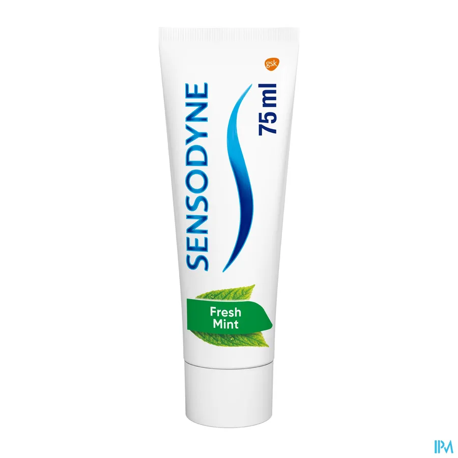 productshot van Sensodyne Tandpasta Fresh Mint met 24/7 Sensitivity Protection 75 ml