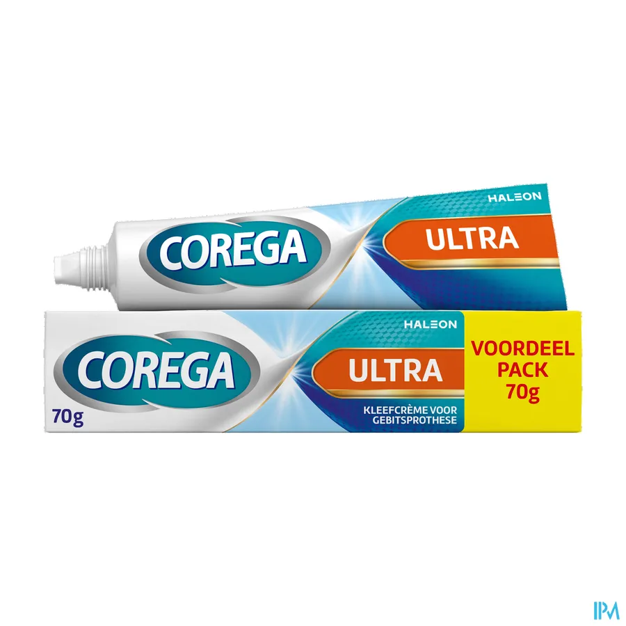 productshot van Corega Ultra Kleefcrème 70 g