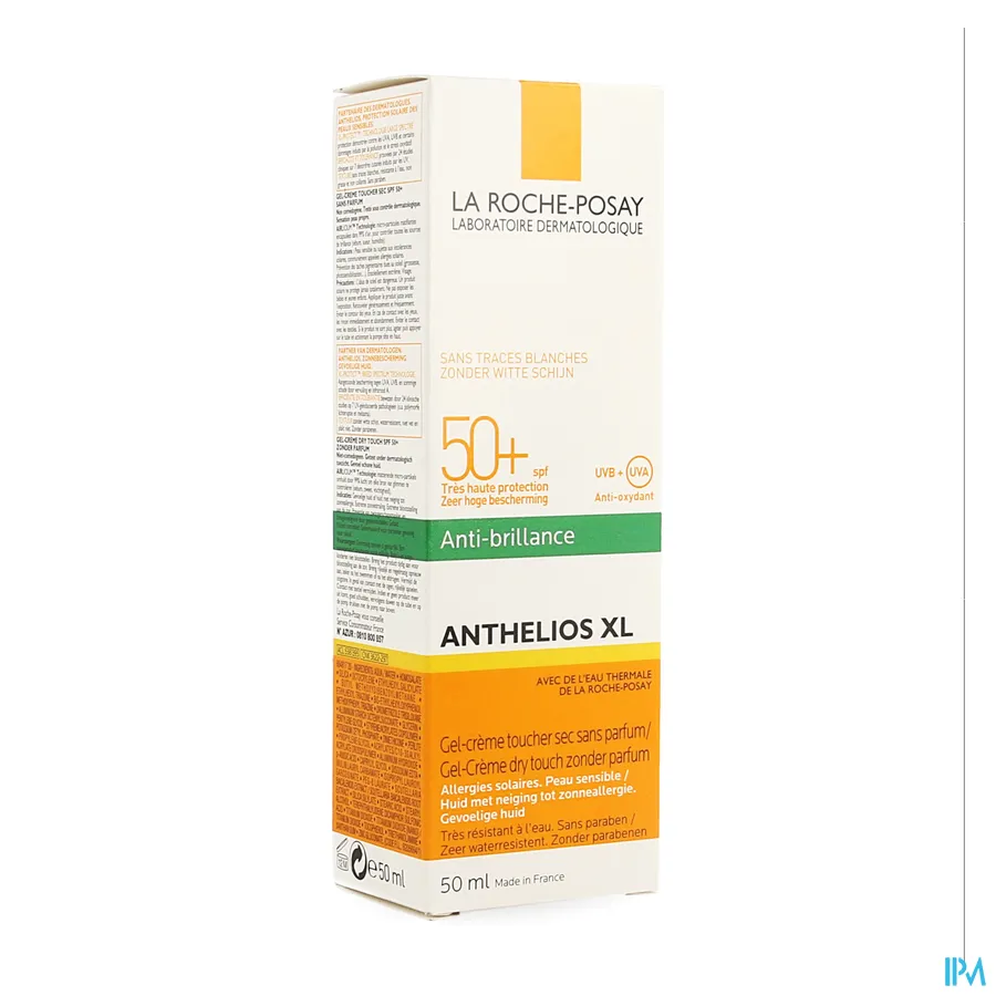 packshot van La Roche-Posay Anthelios XL Gel-Crème Dry Touch zonder Parfum SPF50+ 50 ml