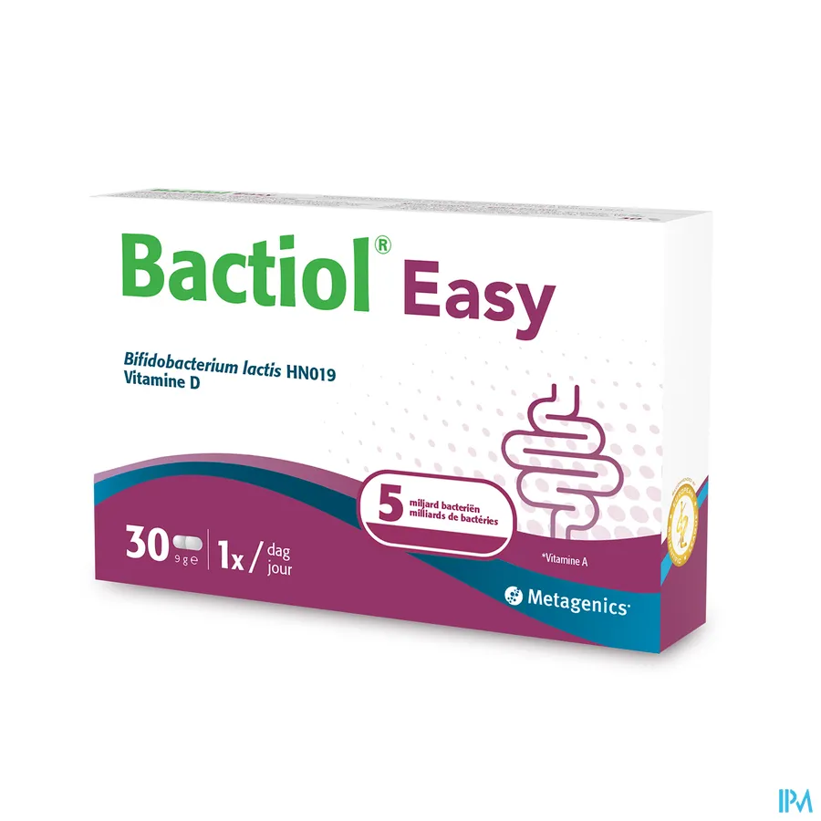 packshot van Bactiol Easy 30 capsules