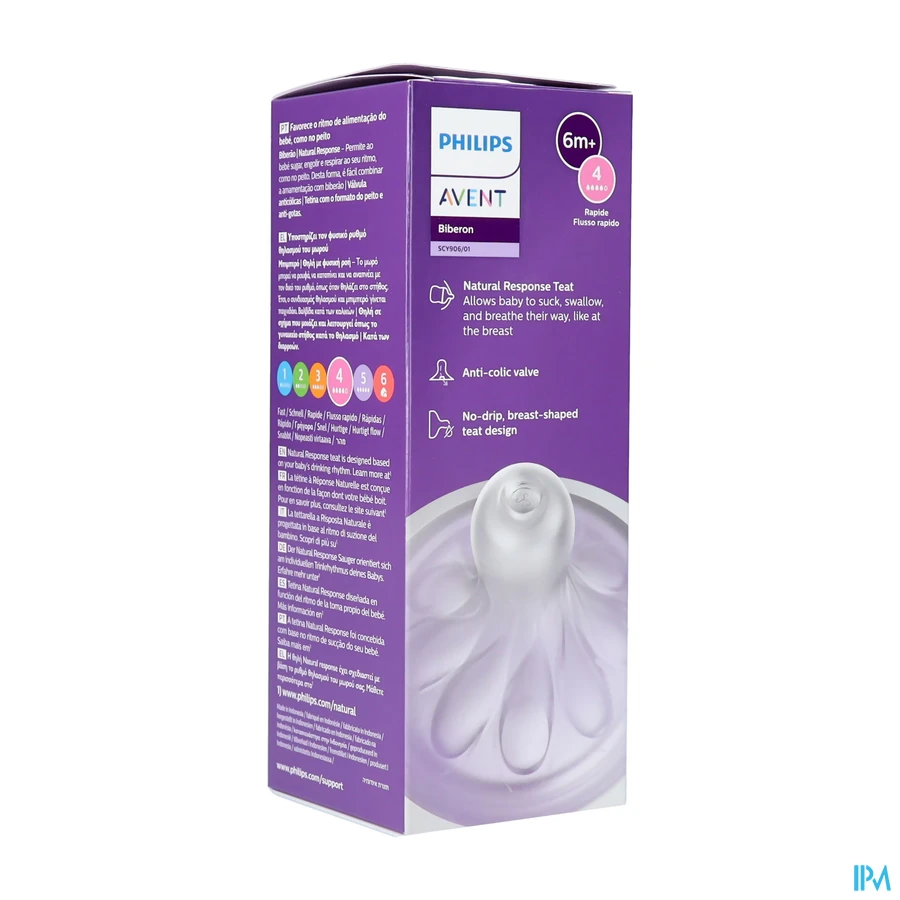 packshot van Philips Avent Natural 3.0 Zuigfles 330 ml 1stuk