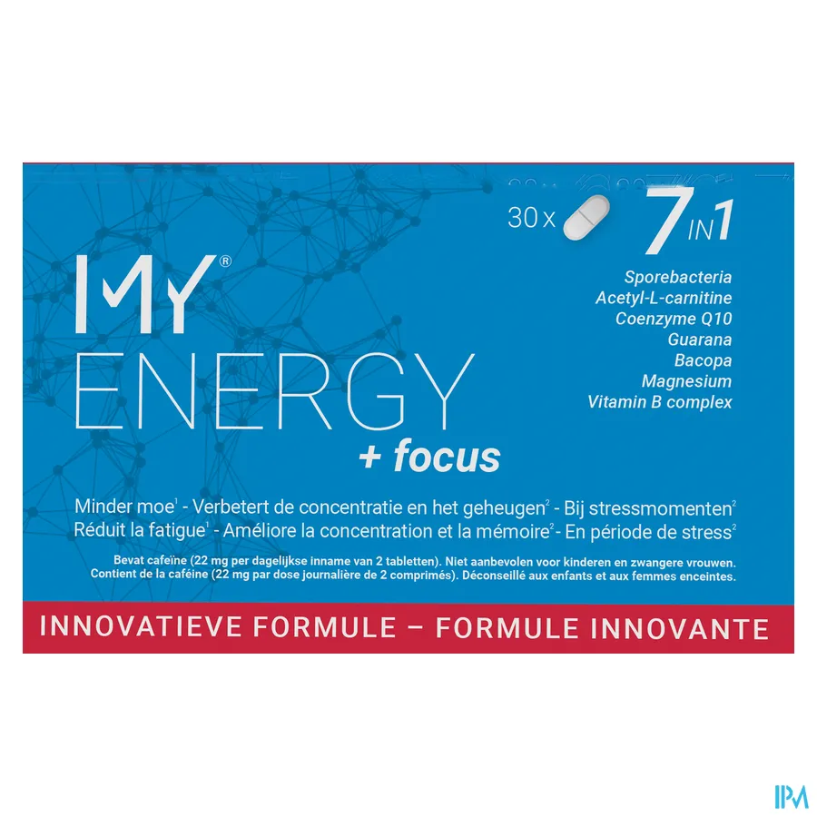 packshot van My Energy + Focus 30 tabletten