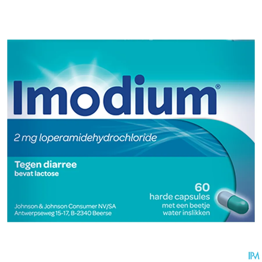 packshot van Imodium 60 capsules