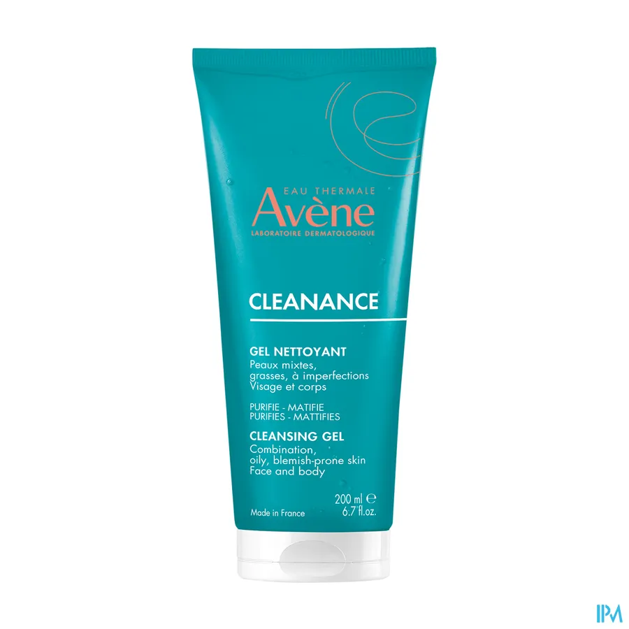 packshot van Avène Cleanance Reinigende Gel 200 ml