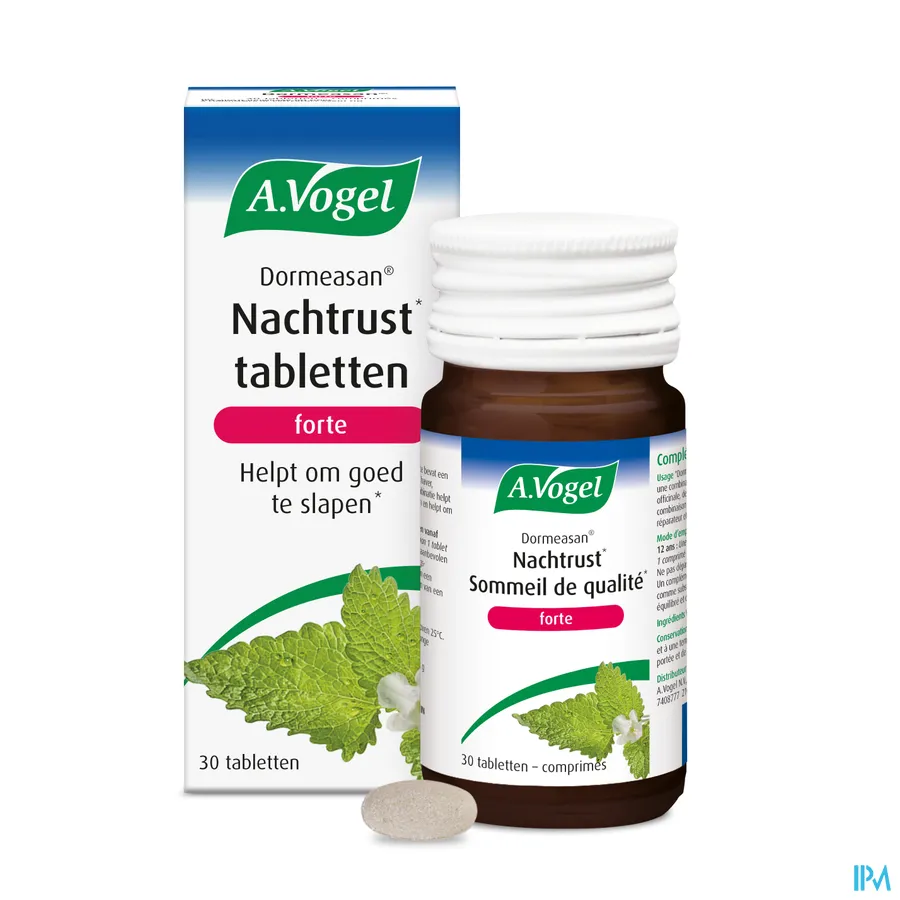 productshot van A. Vogel Dormeasan Forte voor Nachtrust 30 Tabletten