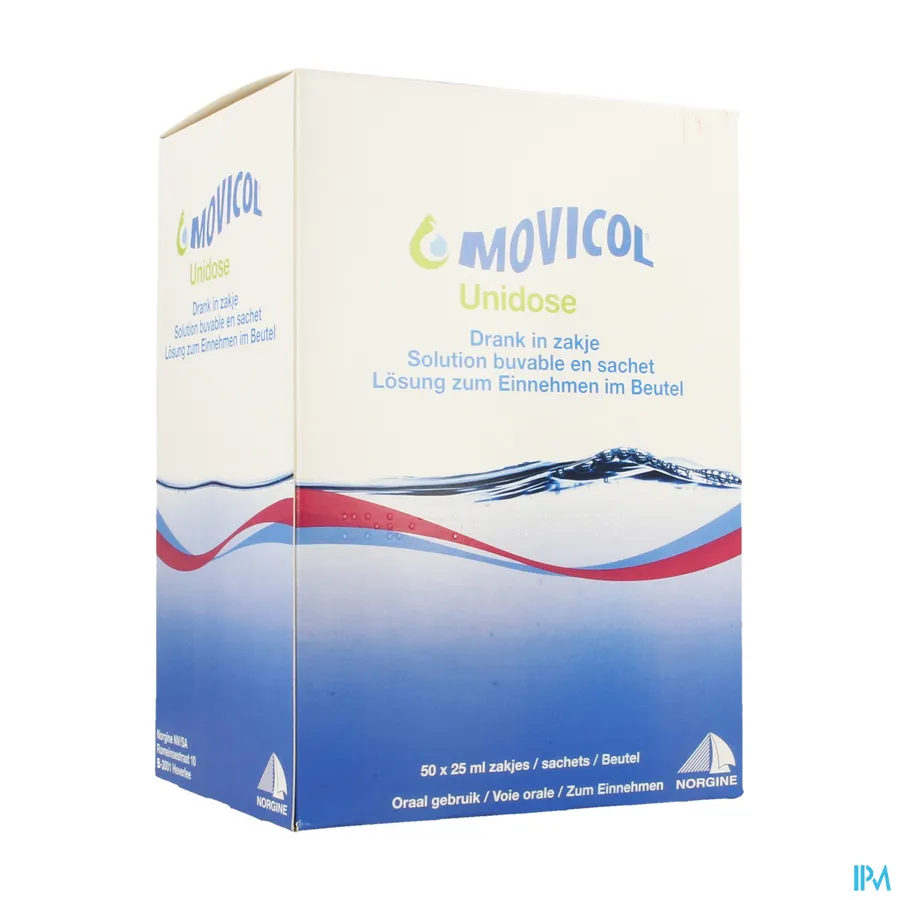 packshot van Movicol Unidose 50 zakjes