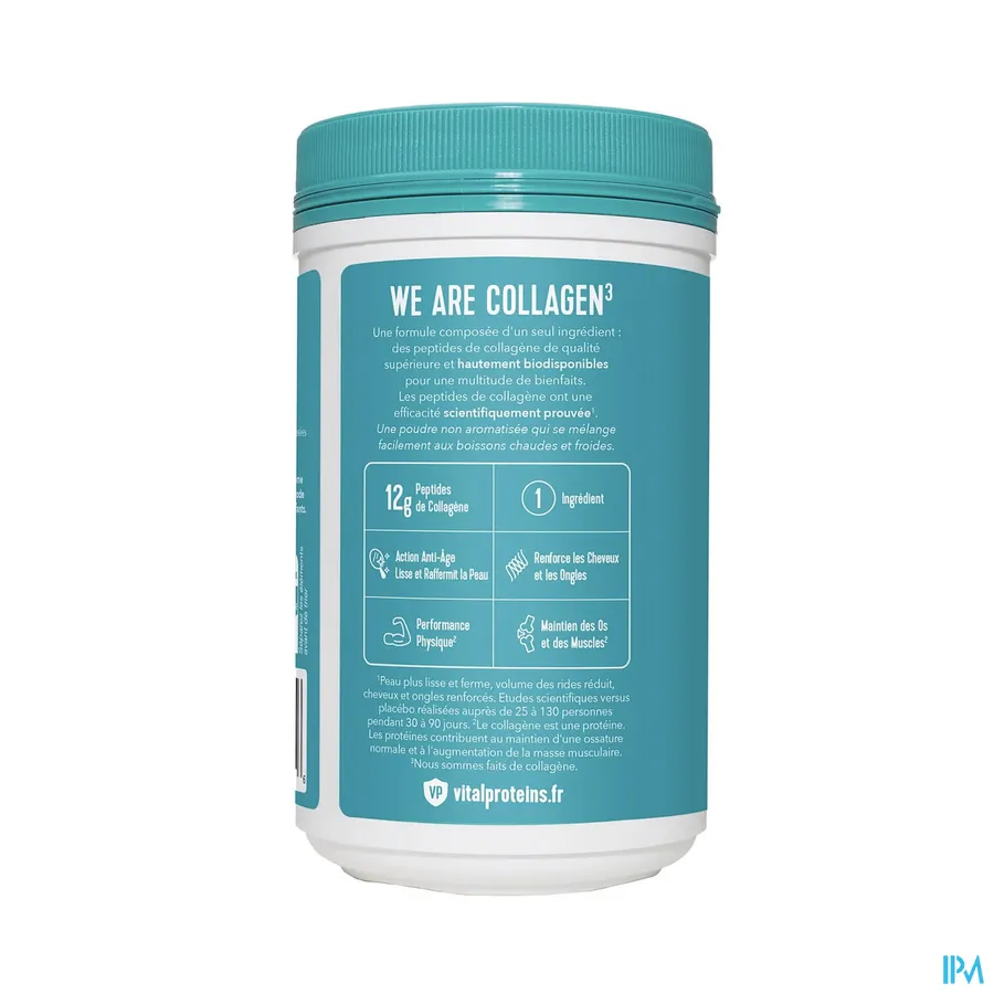 packshot van Vital Proteins 'Marine Collageen' met Neutrale Smaak Pot 221 g