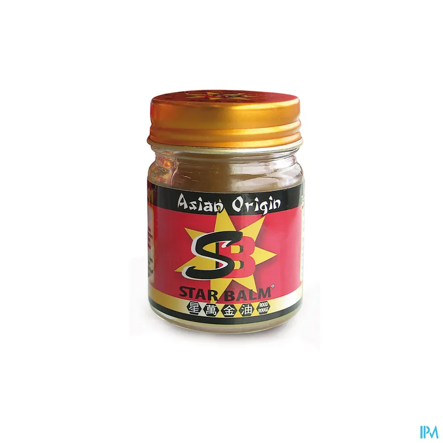 packshot van Star Balm Extra Strong Sportbalsem voor Soepele Gewrichten en Spieren -Rood- 25 g