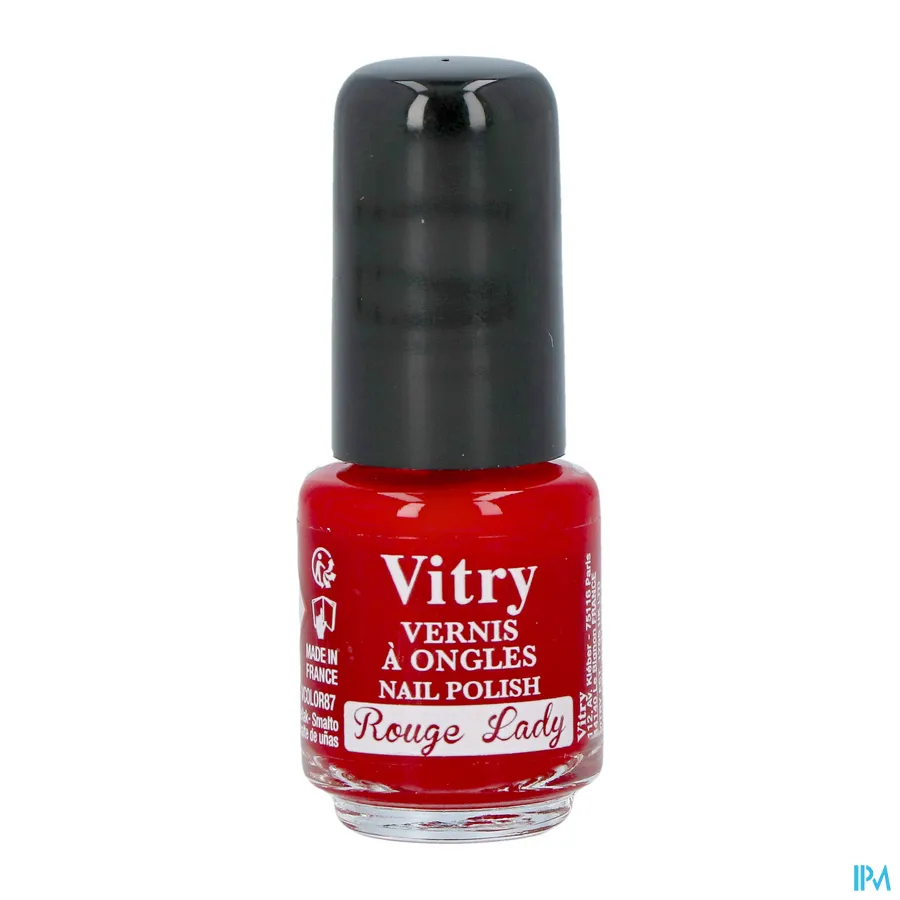 packshot van Vitry Nagellak 87 Rouge Lady 4 ml