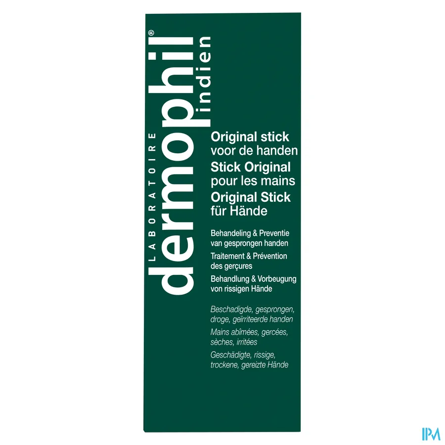 packshot van Dermophil Indien Originele Stick Handen Stick 30 g