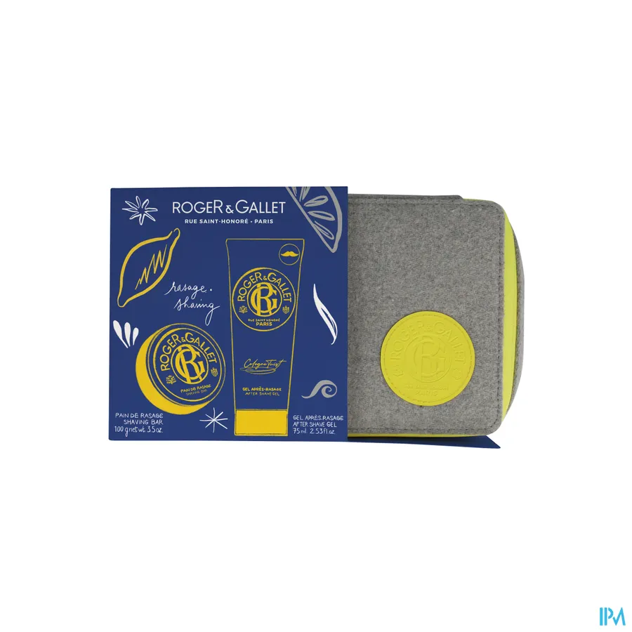packshot van Roger & gallet Kerstset Homme Scheren 2 Producten + Tasje