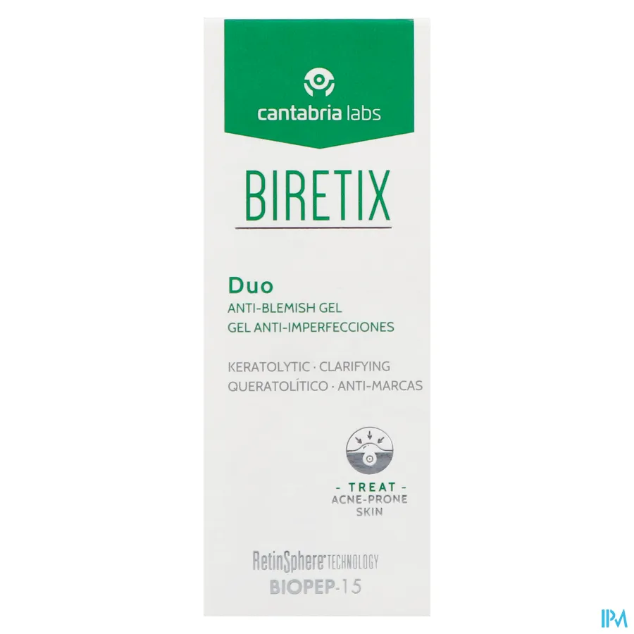 packshot van BiRetix Duo Verzorging tegen Onzuiverheden 30 ml