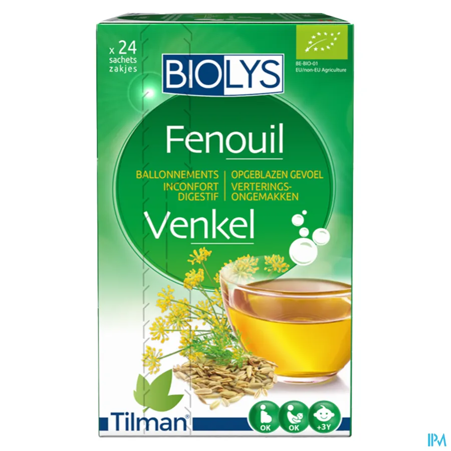 packshot van Tilman Biolys Venkel 24 zakjes