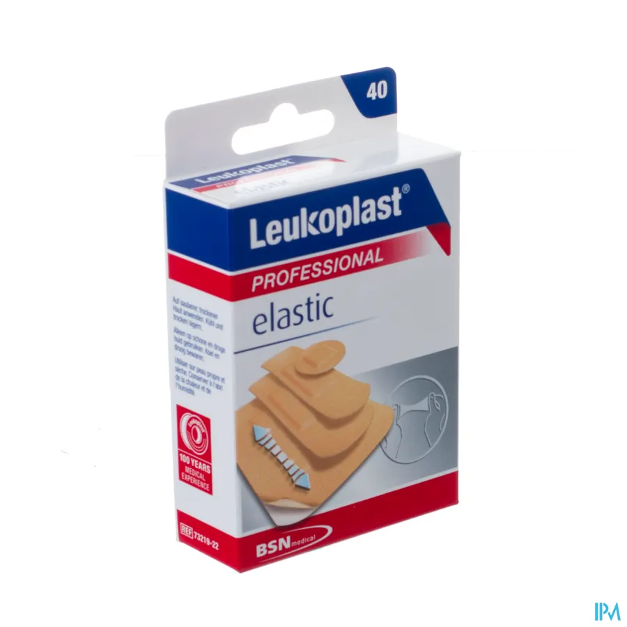 packshot van Leukoplast Elastic Assortiment 4 Maten 40 stuks