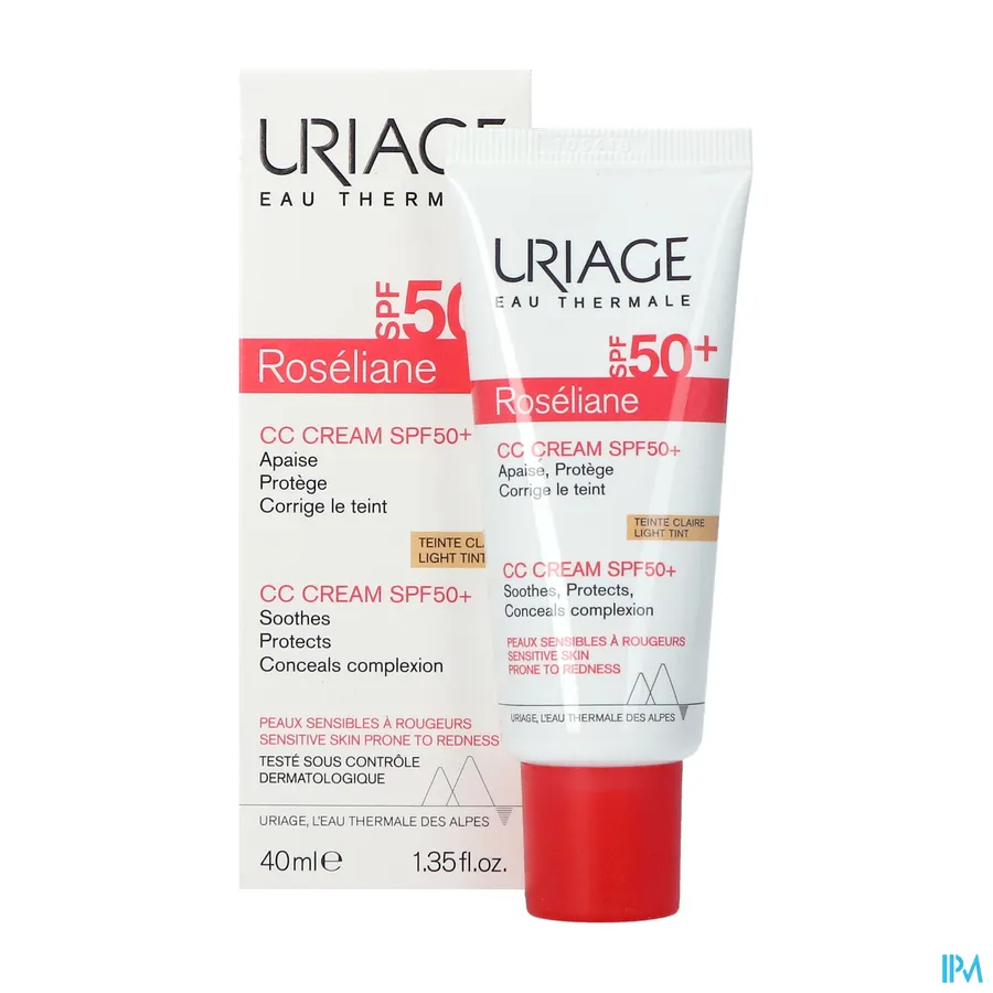 productshot van Uriage Roseliane CC Crème SPF50+ Light 40 ml