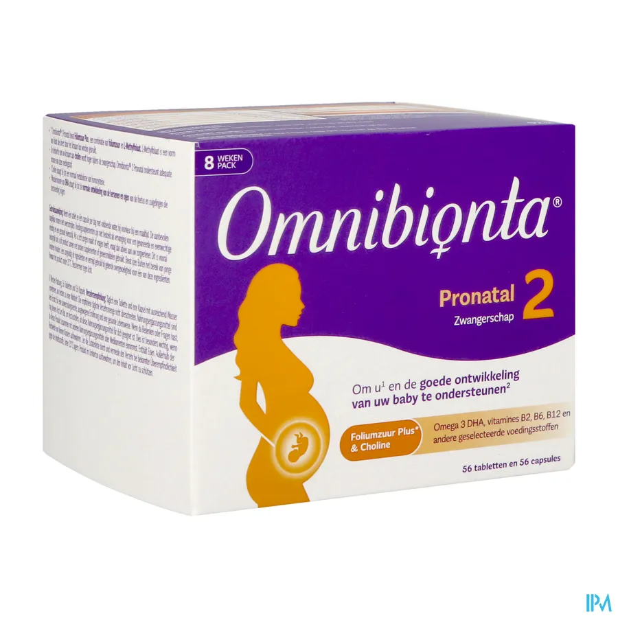 packshot van Omnibionta Pronatal 2 56 tabletten + 56 capsules