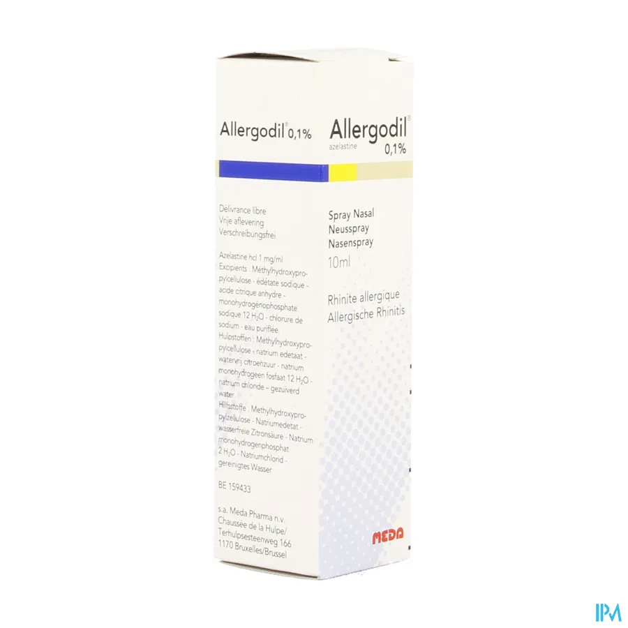 packshot van Allergodil Neusspray 10ml