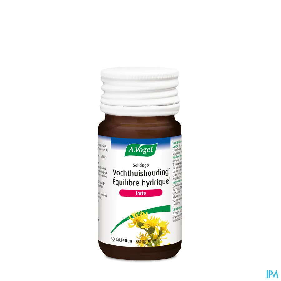 packshot van A. Vogel Solidago Forte voor Goede Vochthuishouding -Reinigend- 60 Tabletten