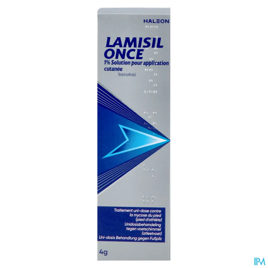 packshot van Lamisil Once Unidosisbehandeling tegen Voetschimmel 4 g