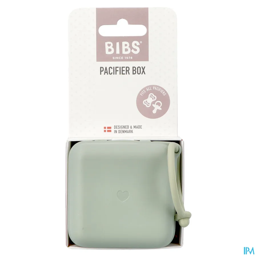 packshot van Bibs Fopspeenbox Sage