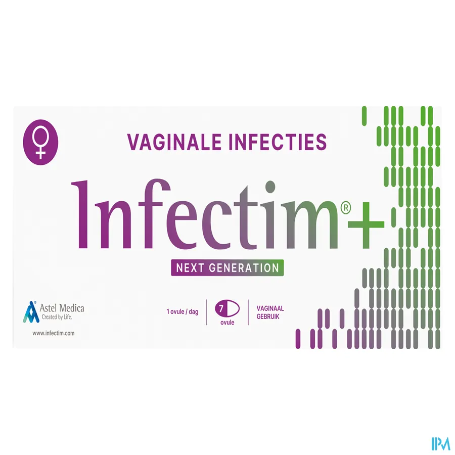 packshot van Infectim+ Vaginale Ovulen 7 stuks
