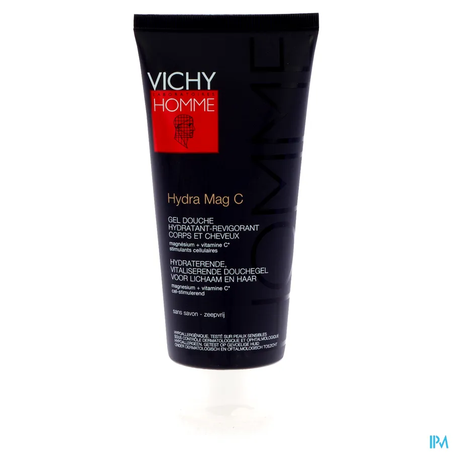 packshot van Vichy Homme Hydra Mag C Douchegel voor Lichaam en Haar 200 ml