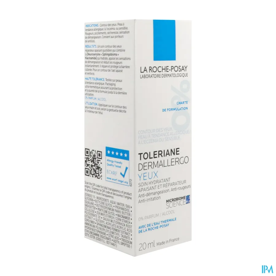packshot van La Roche-Posay Toleriane Dermallergo Ogen 20 ml