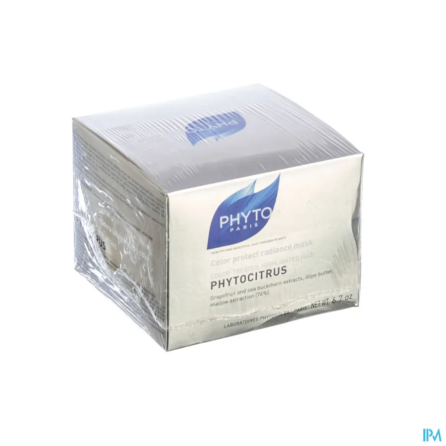 packshot van Phyto Phytocitrus Glans- en Kleurherstellend Masker voor Gekleurd Haar, Meches 200 ml