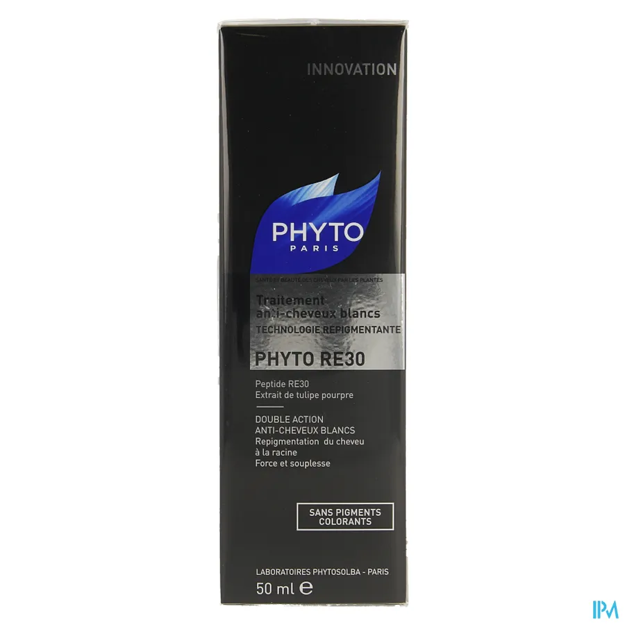 packshot van Phyto Peptide RE30 Behandeling tegen Grijs Haar met Herpigmenterende Technologie Flacon 50 ml
