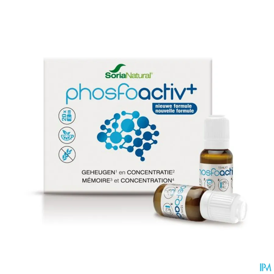 packshot van Soria Phosfoactiv Plus 20 x 15 ml
