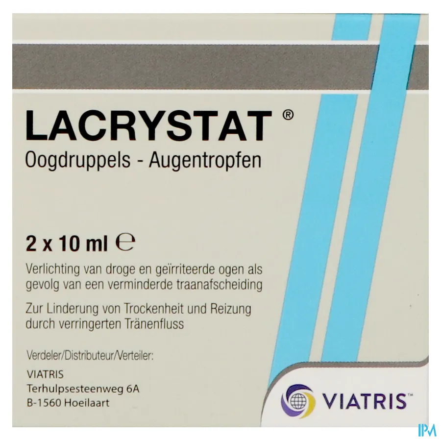 packshot van Lacrystat 2x10ml