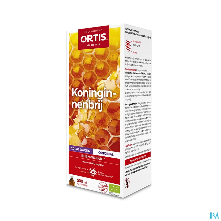 packshot van Ortis Koninginnebrij Bio 500 ml