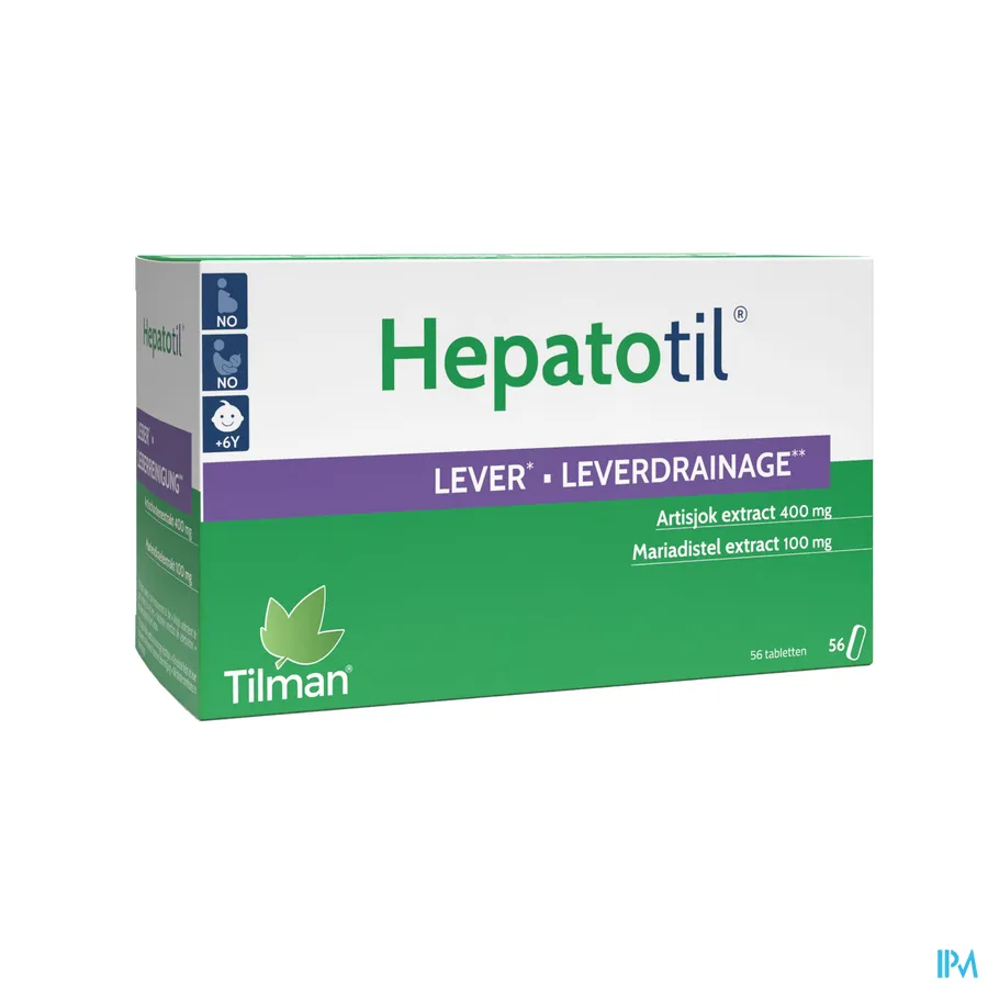 packshot van Tilman Hepatotil 56 tabletten
