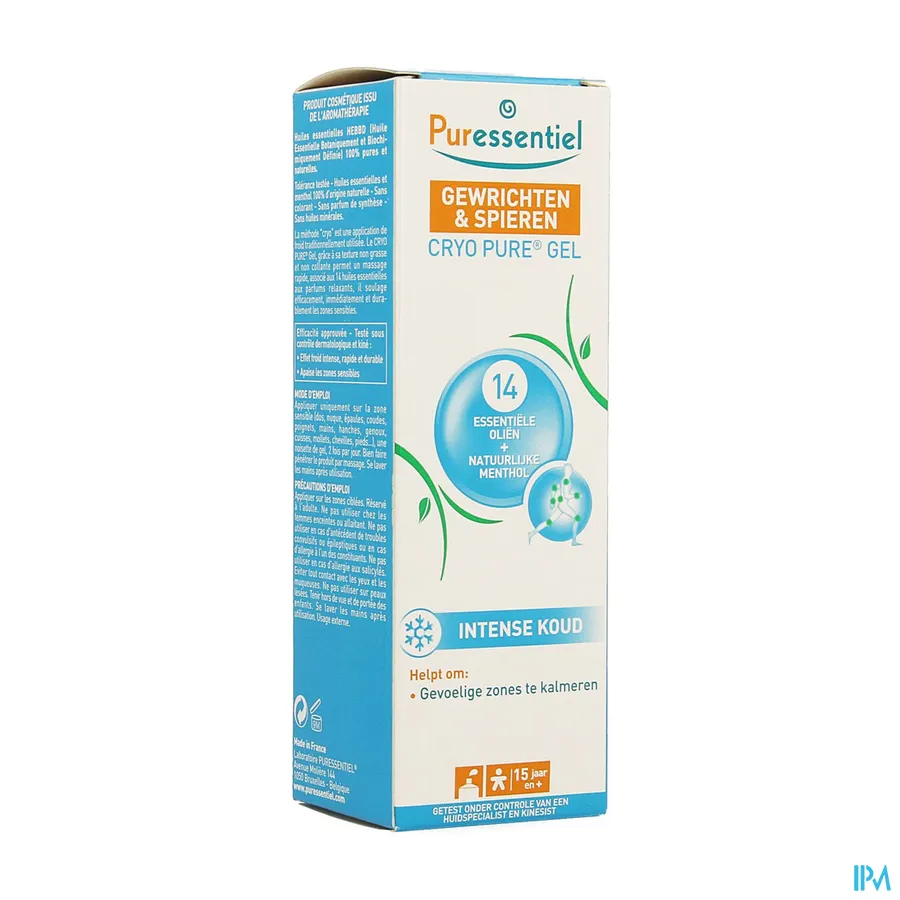 packshot van Puressentiel Gewrichten en Spieren Cryo Gel Pure 80 ml