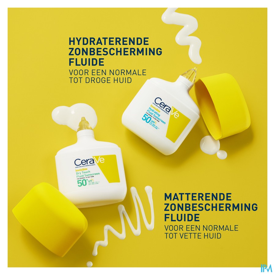 CeraVe Onzichtbare Hydraterende Zonnefluid SPF 50 50 ml