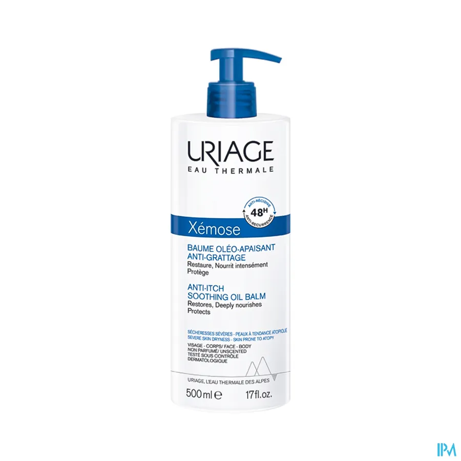 packshot van Uriage Xémose Kalmerende Oliebalsem 500 ml