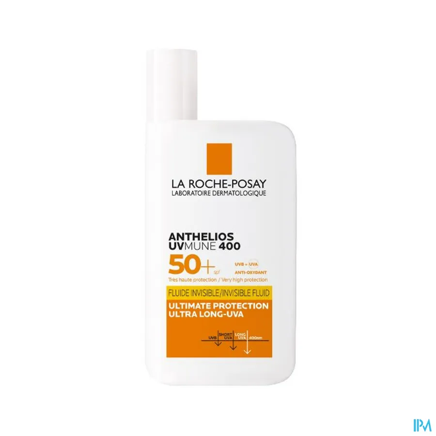 productshot van La Roche-Posay Anthelios UVMune 400 Onzichtbare Fluid SPF 50+ 50 ml