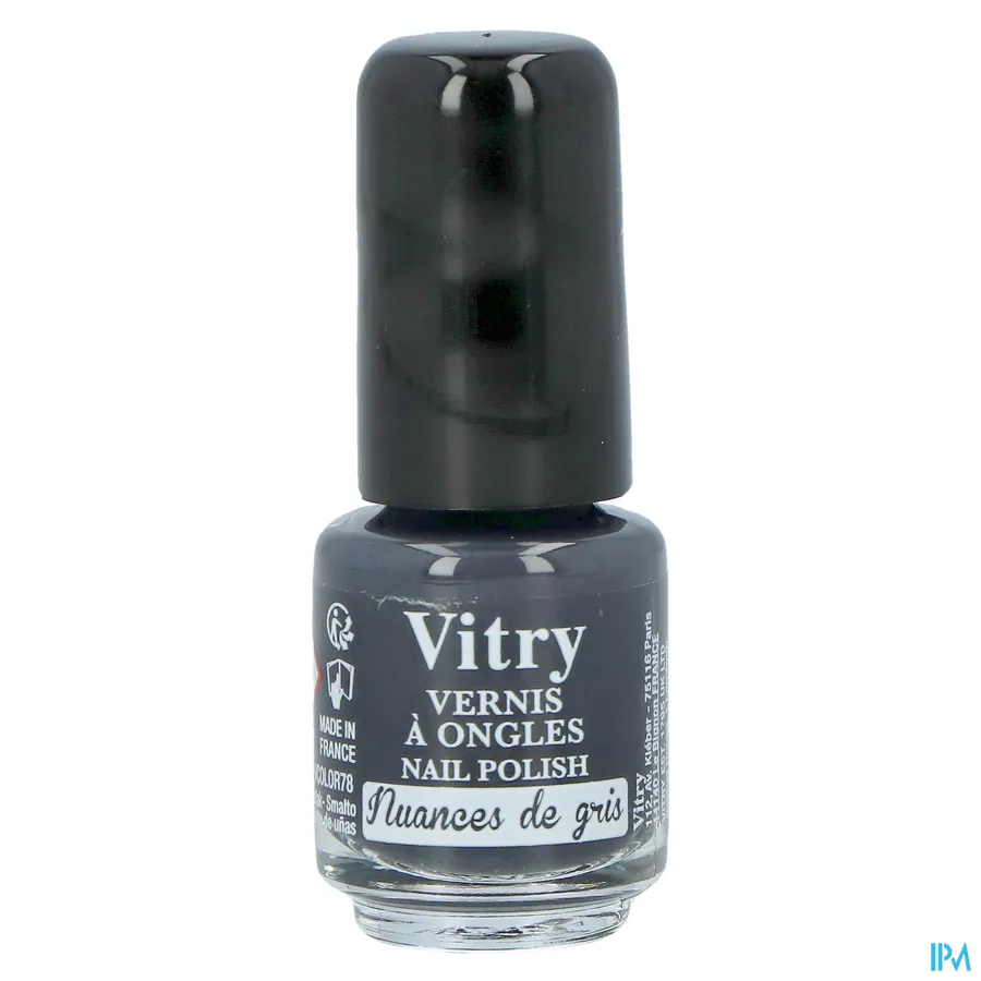 packshot van Vitry Nagellak 78 Nuances de Gris 4 ml