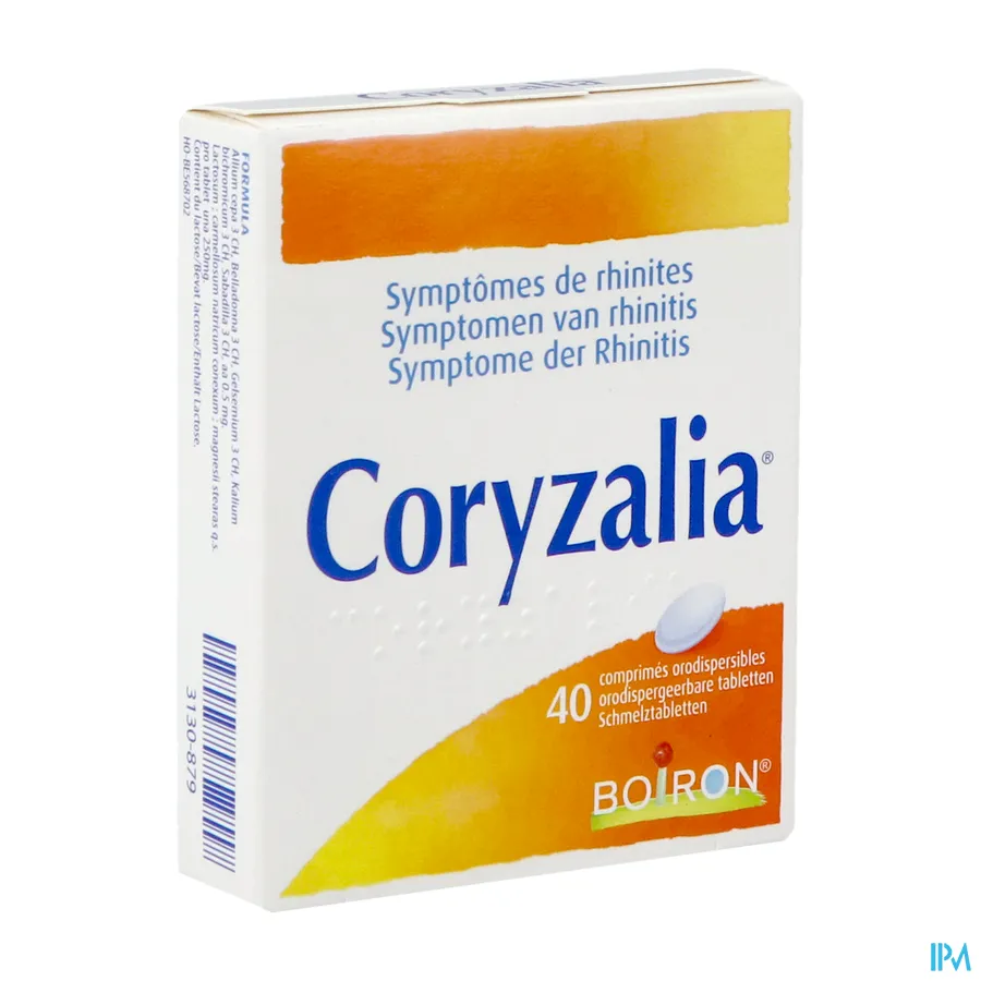 packshot van Coryzalia 40 Tabletten
